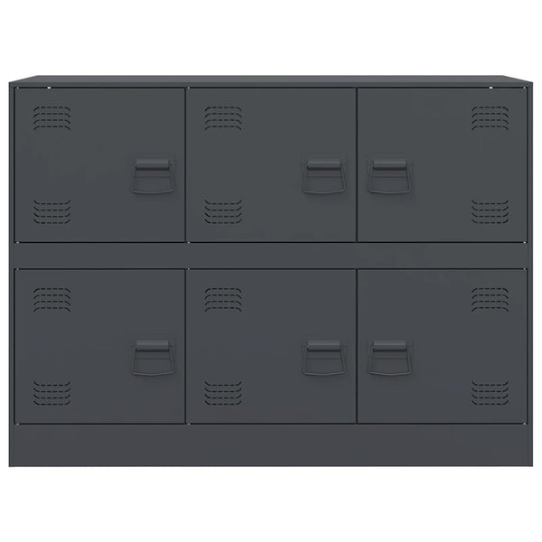 Anthrazit Sideboard 99x39x73 cm Stahl