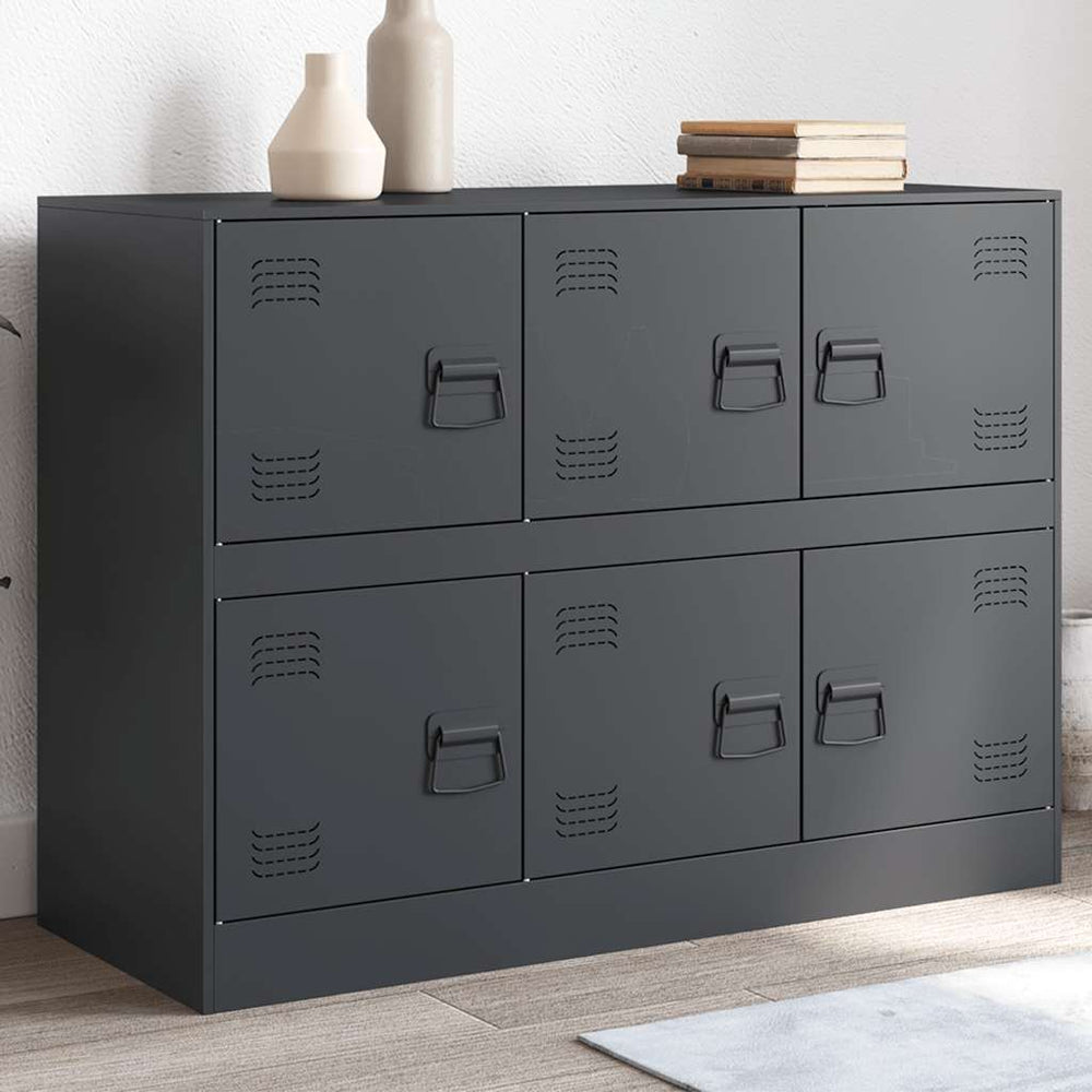 Anthrazit Sideboard 99x39x73 cm Stahl