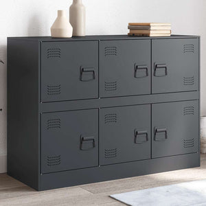 Anthrazit Sideboard 99x39x73 cm Stahl