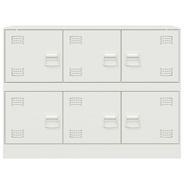 Weißes Sideboard 99x39x73 cm aus Stahl