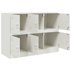 Weißes Sideboard 99x39x73 cm aus Stahl
