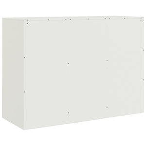 Weißes Sideboard 99x39x73 cm aus Stahl