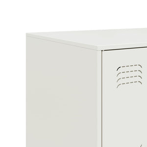 Weißes Sideboard 99x39x73 cm aus Stahl