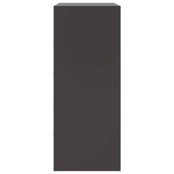 Schwarzes Highboard aus Stahl, 67x39x95 cm