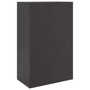 Schwarzes Highboard aus Stahl, 67x39x95 cm