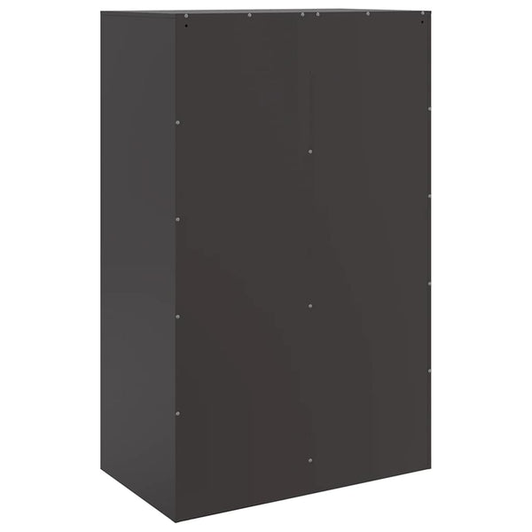 Schwarzes Highboard aus Stahl, 67x39x95 cm