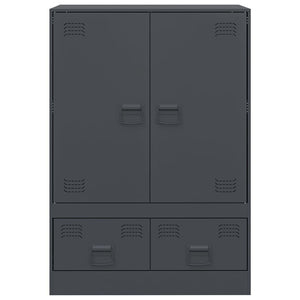 vidaXL Buffet haut anthracite 67x39x95 cm Acier