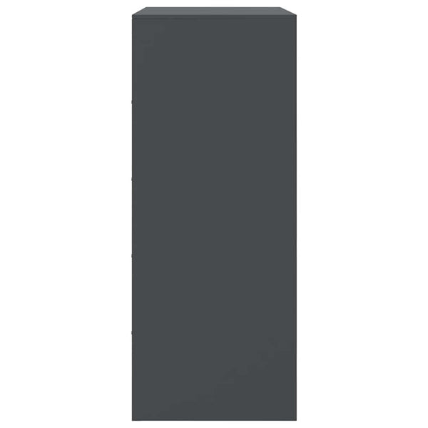 vidaXL Buffet haut anthracite 67x39x95 cm Acier