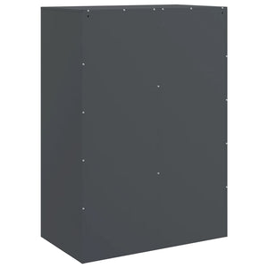 vidaXL Buffet haut anthracite 67x39x95 cm Acier