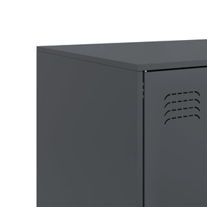 vidaXL Buffet haut anthracite 67x39x95 cm Acier
