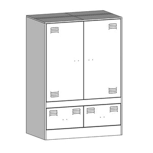 vidaXL Buffet haut anthracite 67x39x95 cm Acier