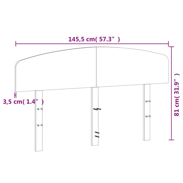 Massivholz Kopfteil 140 cm Kiefer