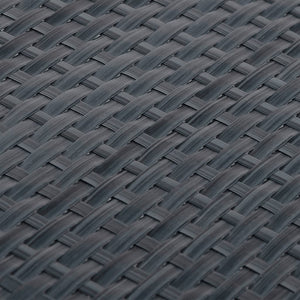 Balkon-Sichtschutz Anthrazit 500x100 cm Poly Rattan