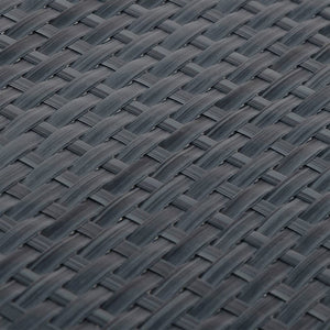 Balkon-Sichtschutz Anthrazit 600x100 cm Poly Rattan