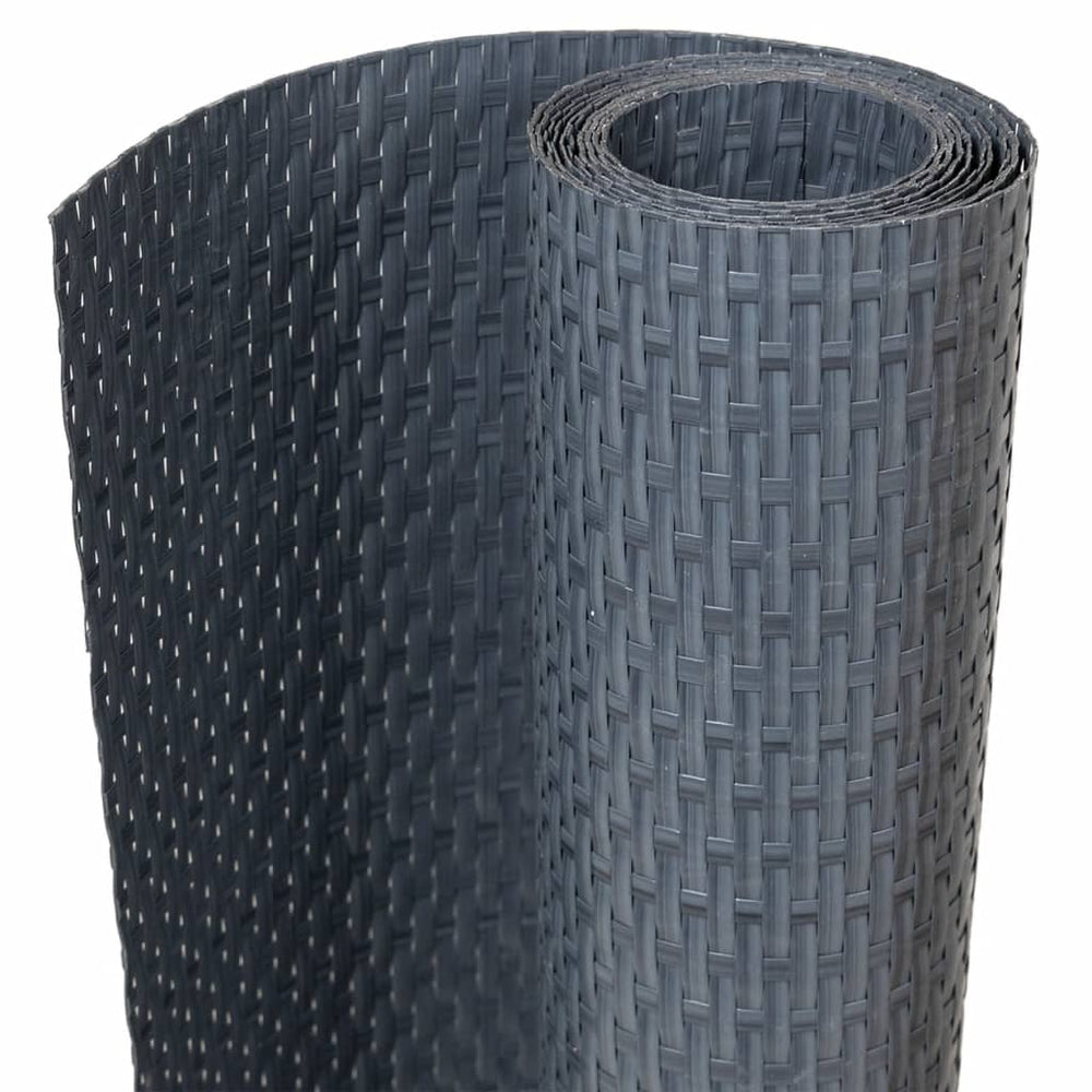 Balkon-Sichtschutz Anthrazit 1000x100 cm Poly Rattan