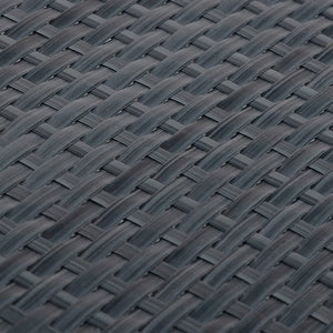 Balkon-Sichtschutz Anthrazit 1000x100 cm Poly Rattan