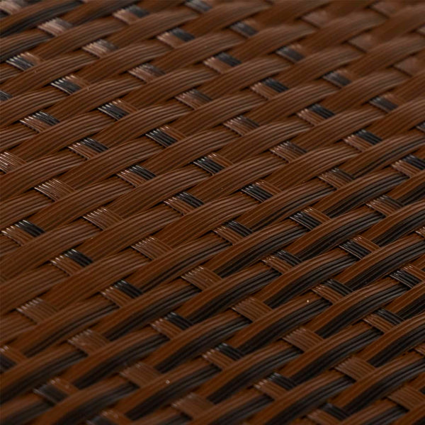 Balkon-Sichtschutz Braun und Schwarz 400x100 cm Poly Rattan