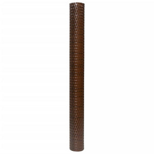 Balkon-Sichtschutz Braun und Schwarz 500x90 cm Poly Rattan