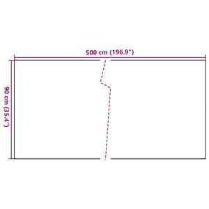 Balkon-Sichtschutz Braun und Schwarz 500x90 cm Poly Rattan