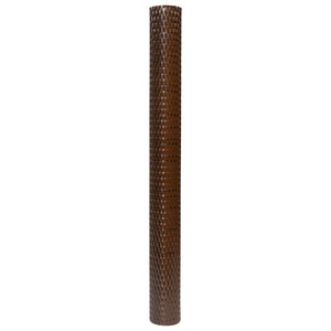 Balkon-Sichtschutz Braun und Schwarz 600x100 cm Poly Rattan
