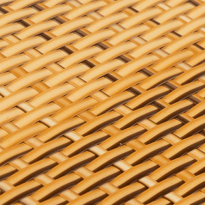 Balkon-Sichtschutz Hellbraun 300x90 cm Poly Rattan