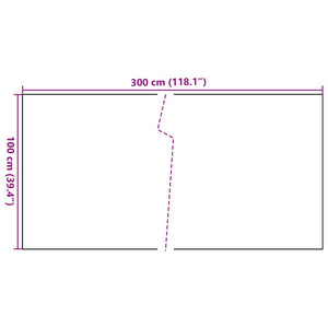 Balkon-Sichtschutz Hellbraun 300x100 cm Poly Rattan