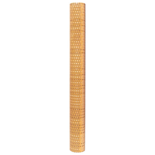 Balkon-Sichtschutz Hellbraun 400x80 cm Poly Rattan