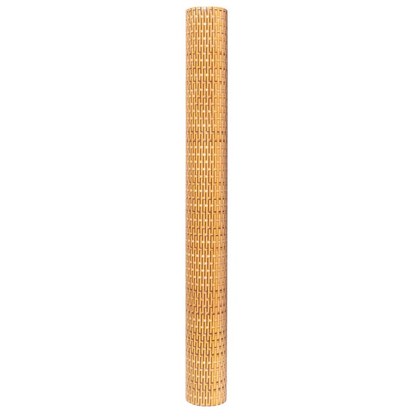 Balkon-Sichtschutz Hellbraun 400x90 cm Poly Rattan