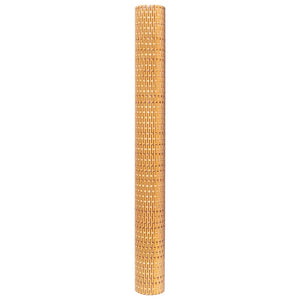 Balkon-Sichtschutz Hellbraun 500x80 cm Poly Rattan