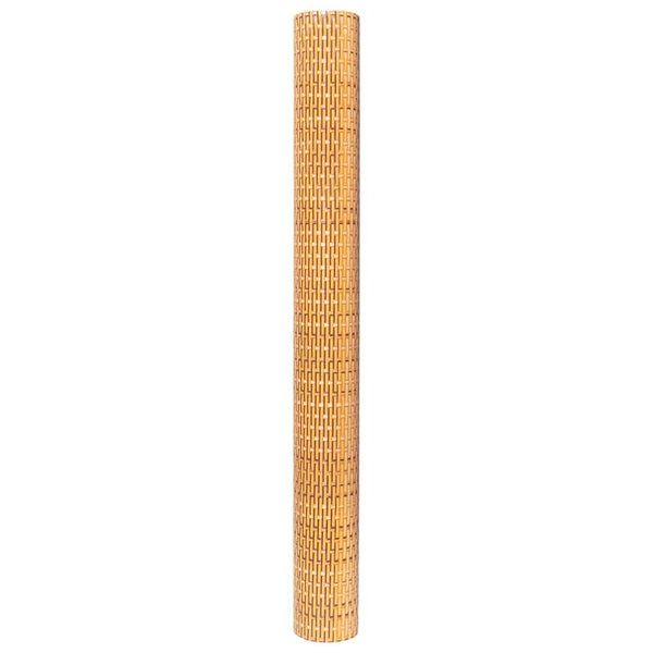 Balkon-Sichtschutz Hellbraun 500x80 cm Poly Rattan