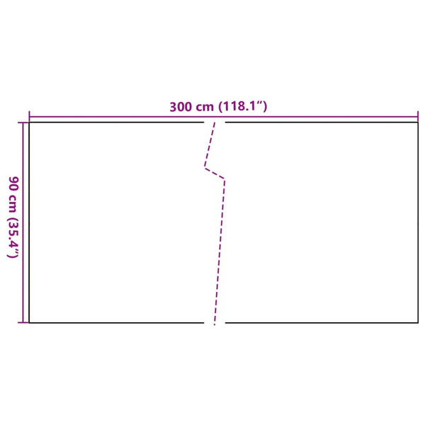 Balkon-Sichtschutz Schwarz 300x90 cm Poly Rattan