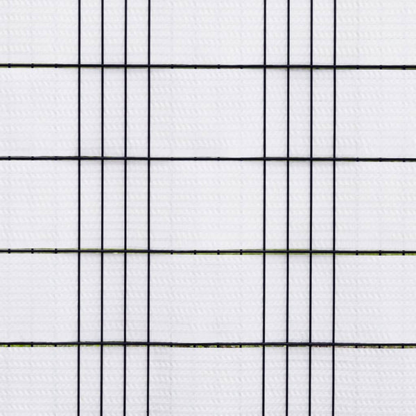 Balkon-Sichtschutze 10 Stk. Weiß 255x19 cm Poly Rattan