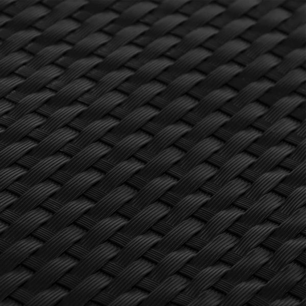 Balkon-Sichtschutze 5 Stk. Schwarz 255x19 cm Poly Rattan