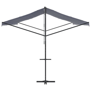 Freistehende Markise, Blau-Weiß, 600x300 cm