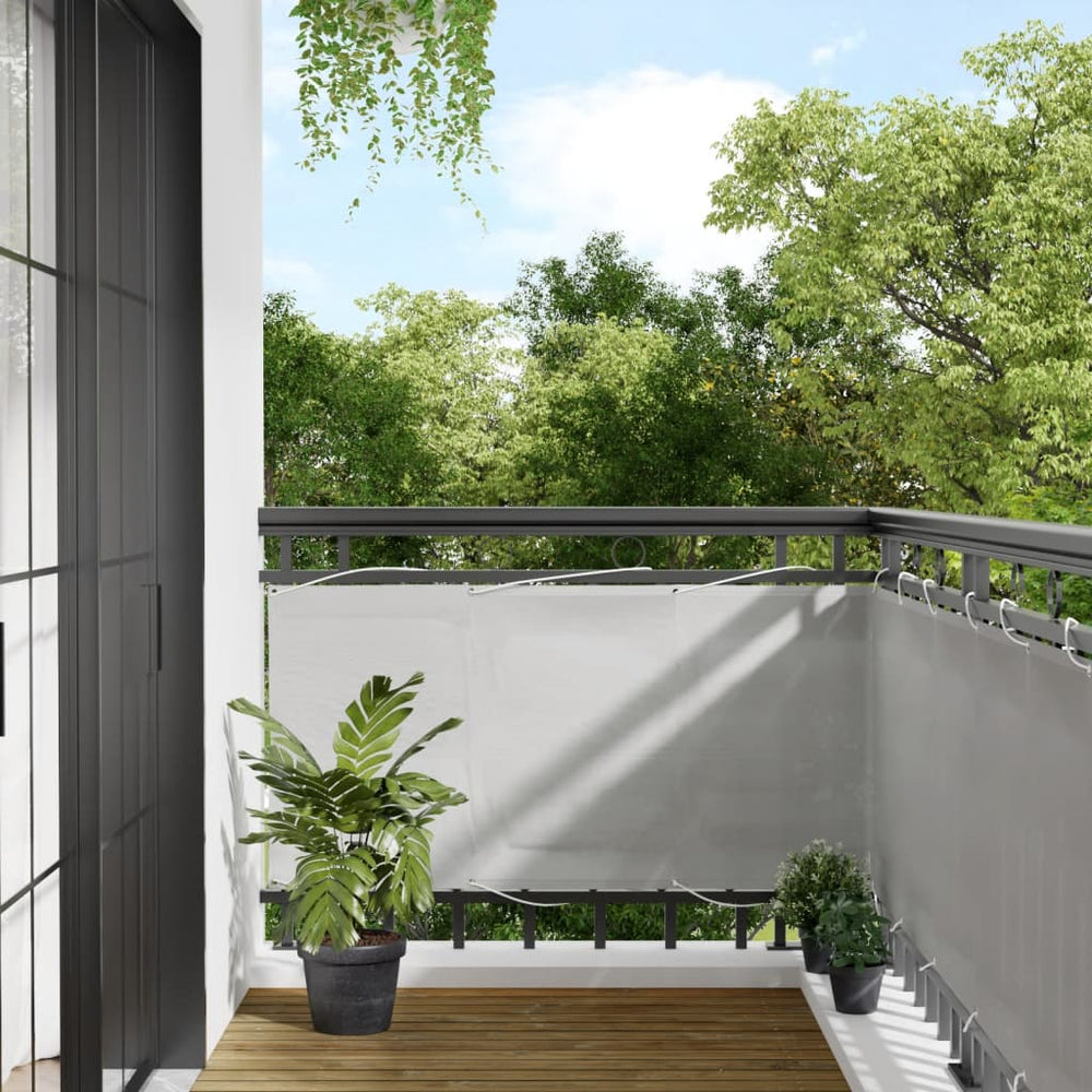 Balkon Sichtschutz Hellgrau 75x300 cm