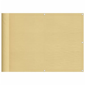 Sandfarbener Balkonsichtschutz 75x300 cm