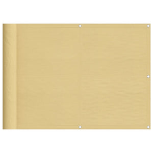 Sandfarbener Balkonsichtschutz 75x500 cm