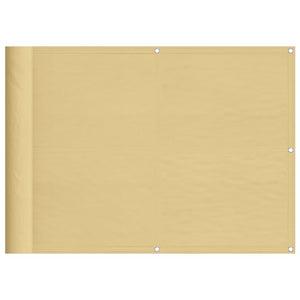 Balkonsichtschutz Sandfarben 75x600 cm