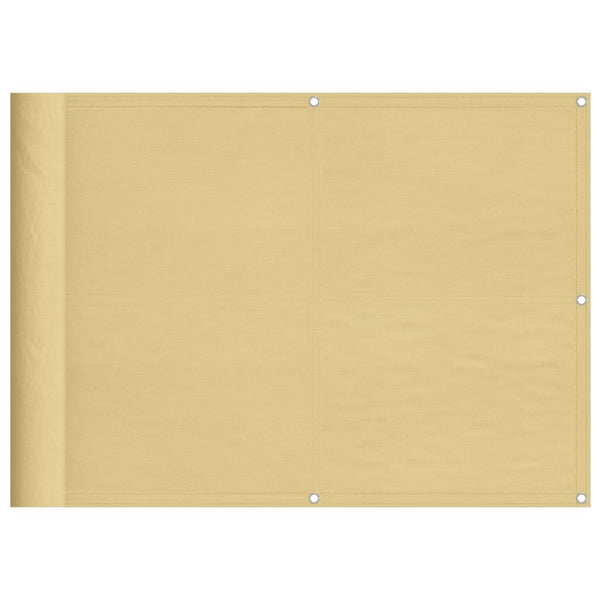Balkonsichtschutz Sandfarben 75x600 cm