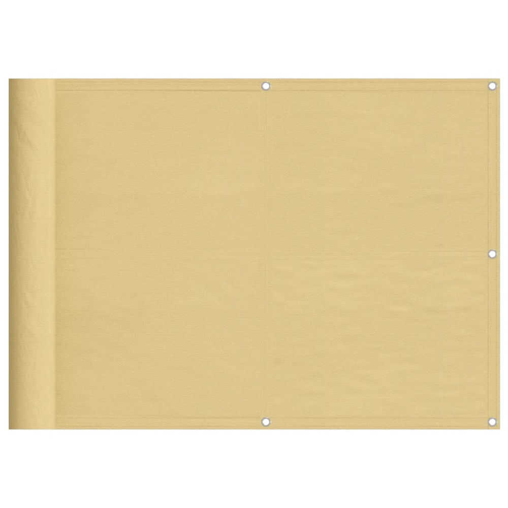 Sandfarbener Balkonsichtschutz 75x800 cm