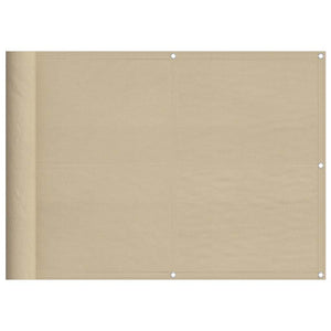 Beige Balkon Sichtschutz 75x700cm