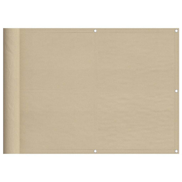 Beige Balkon Sichtschutz 75x700cm