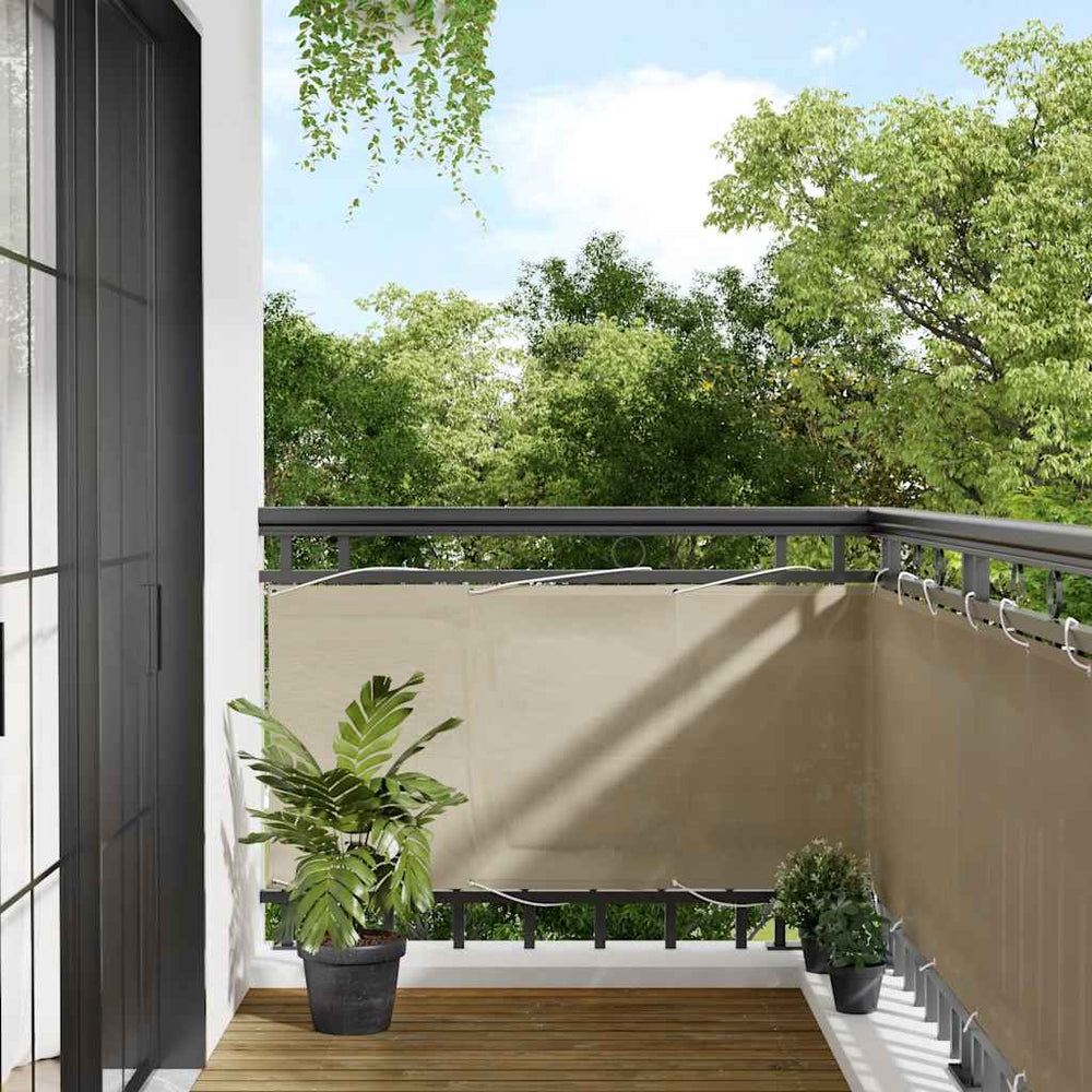 Beige Balkon Sichtschutz 75x1000cm