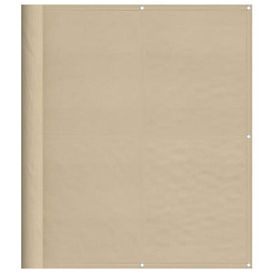 vidaXL Balcony Privacy Screen Beige 120x1000 cm 100% Polyester Oxford