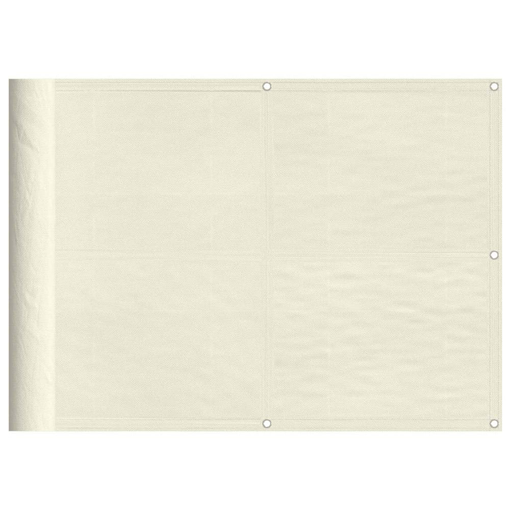 Balkon Sichtschutz Creme 75x800cm Polyester