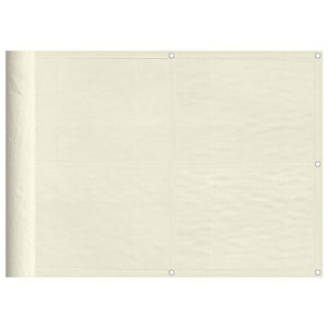 Balkon Sichtschutz Creme 75x800cm Polyester