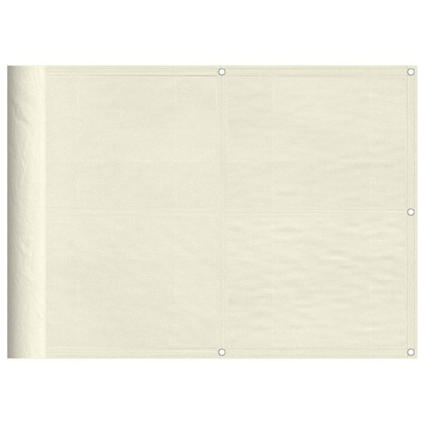 Balkon Sichtschutz Creme 75x800cm Polyester