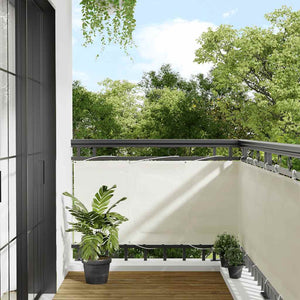 Balkon Sichtschutz Creme 75x1000 cm