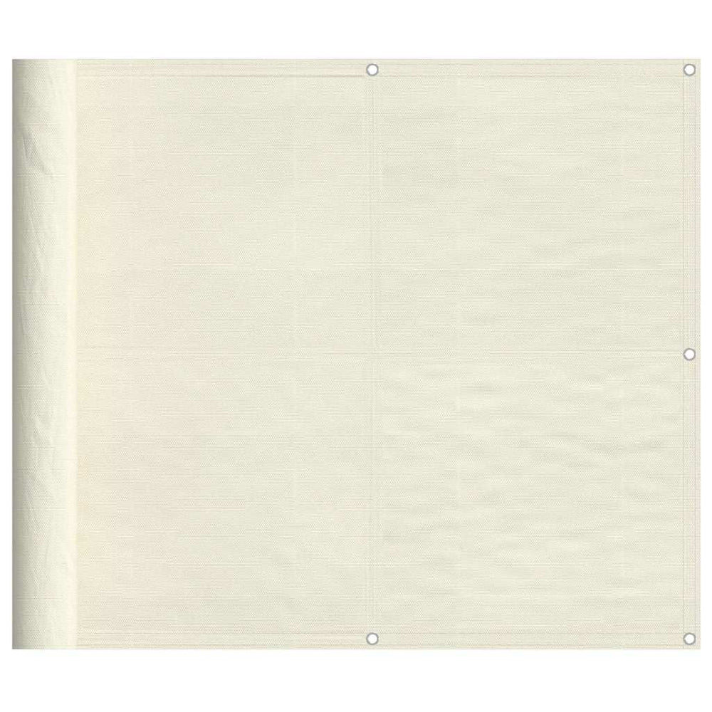 Creme Balkon Sichtschutz 90x1000 cm