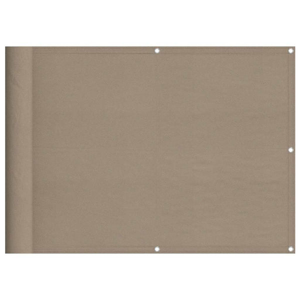 Taupe Balkon Sichtschutz 75x1000 cm